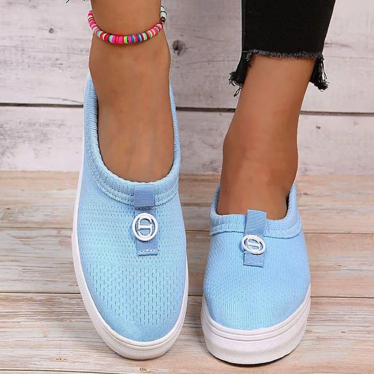 Pure Color Plain Breathable Shoes