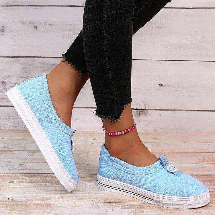 Pure Color Plain Breathable Shoes