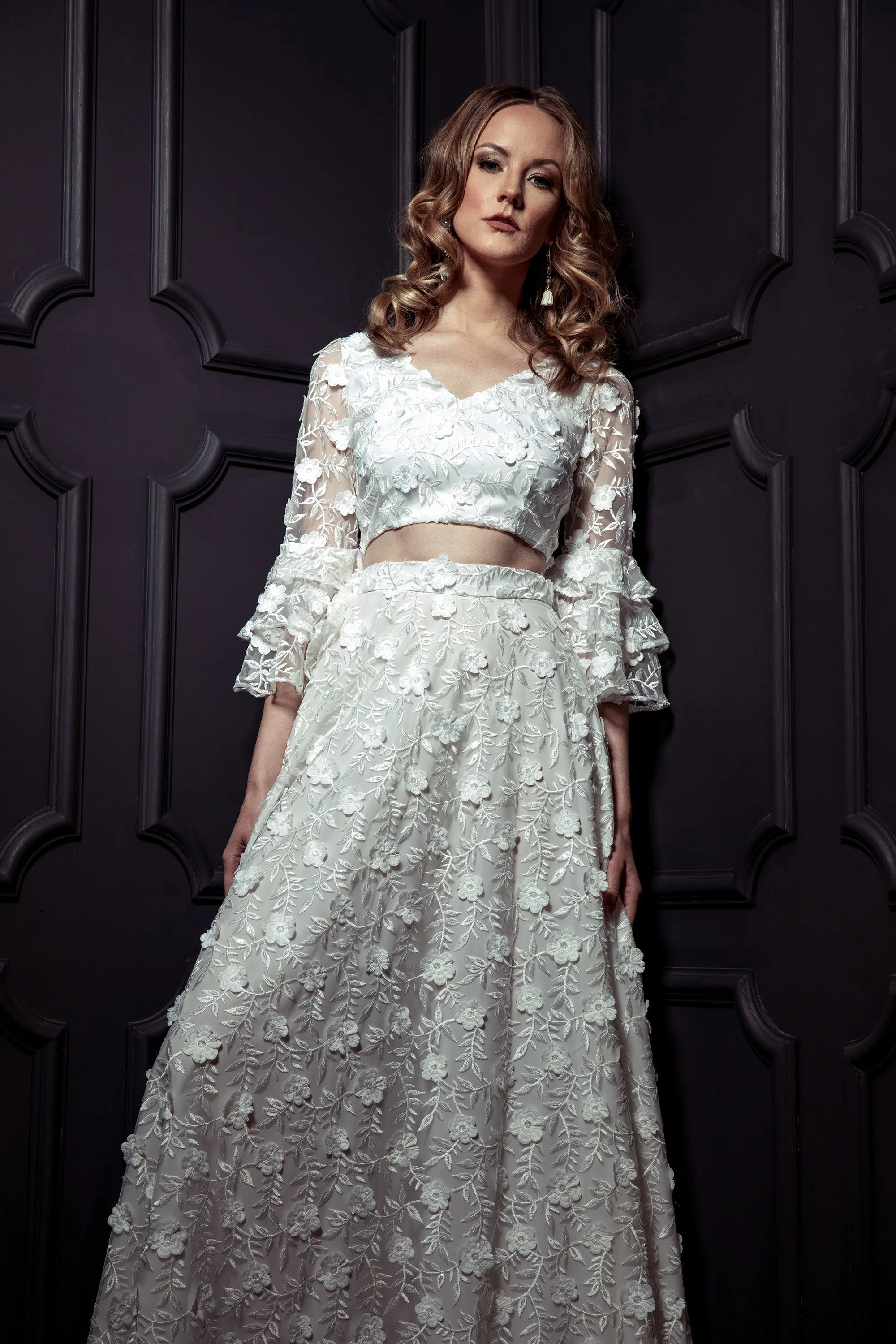 RAINA Floral Embroidery Top