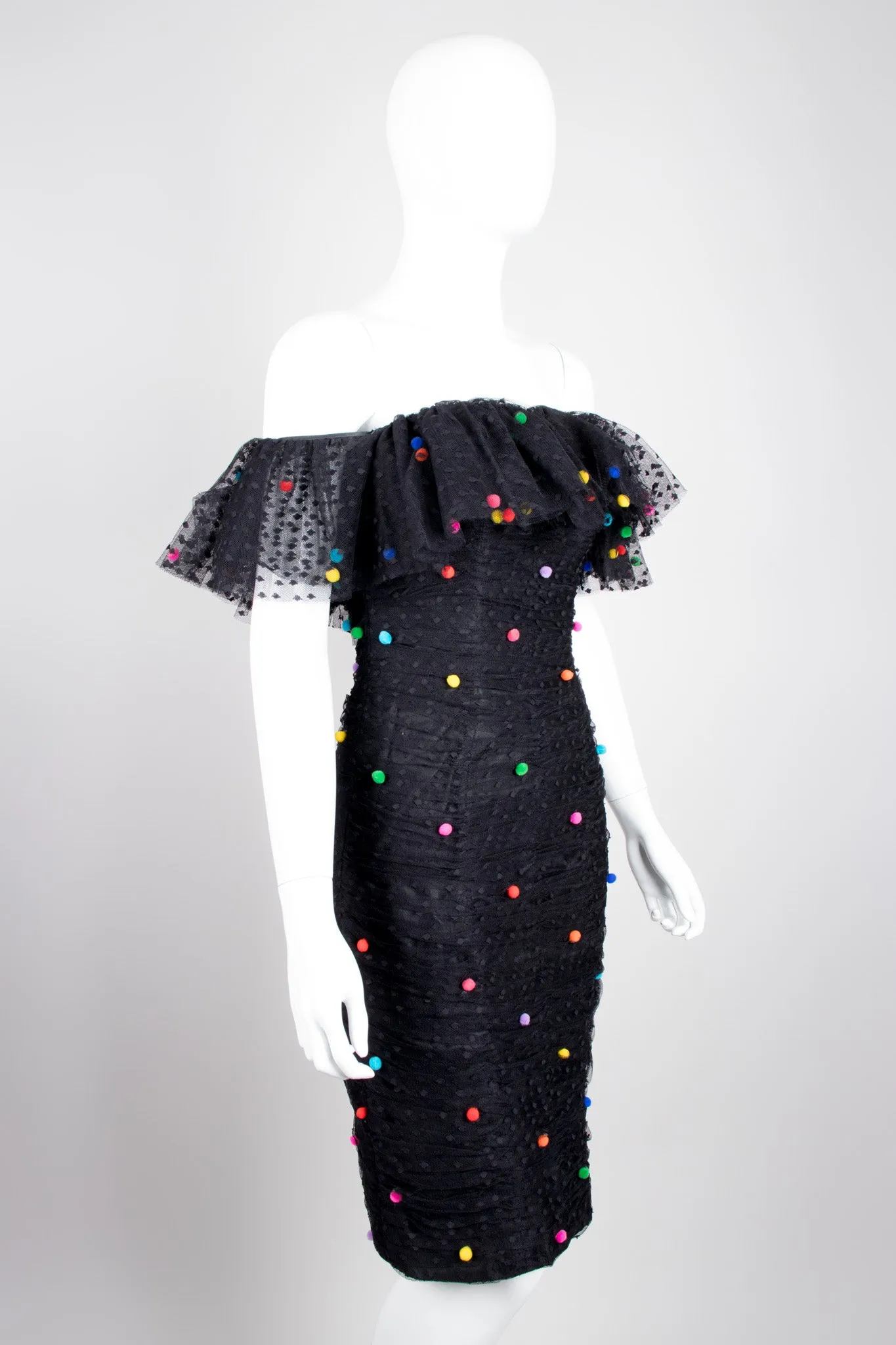Rainbow Pom Pom Party Dress