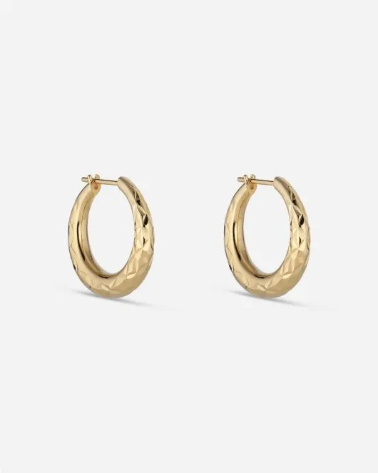 Reflection Rhombus Earring Par - Gold
