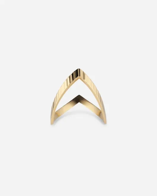 Reflection V-ring - Gold