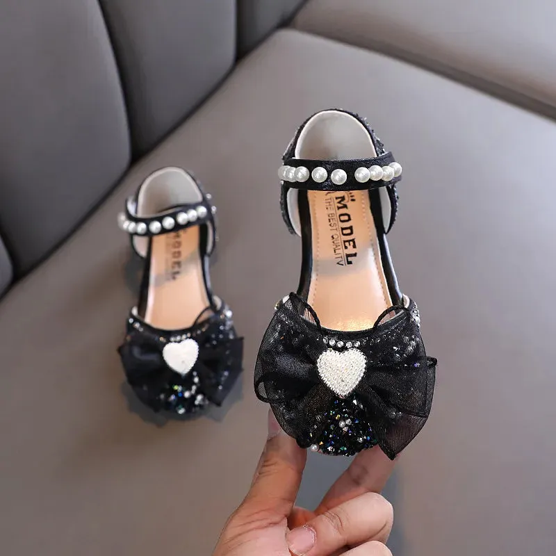 Rhinestone Princess Girls Sandal Party Dance