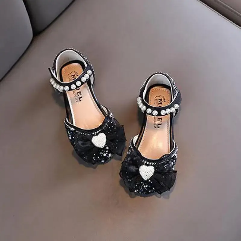 Rhinestone Princess Girls Sandal Party Dance
