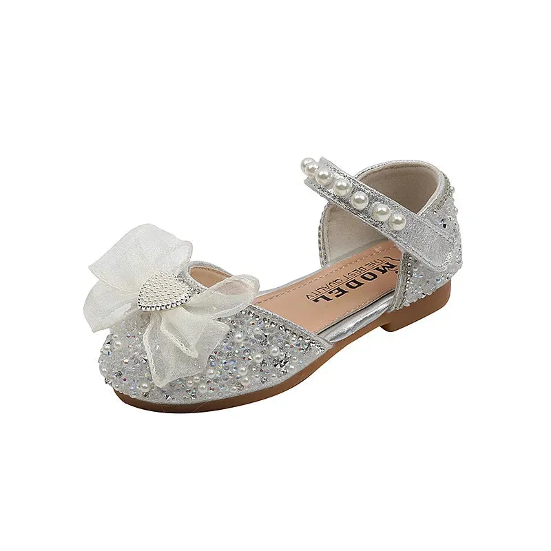 Rhinestone Princess Girls Sandal Party Dance