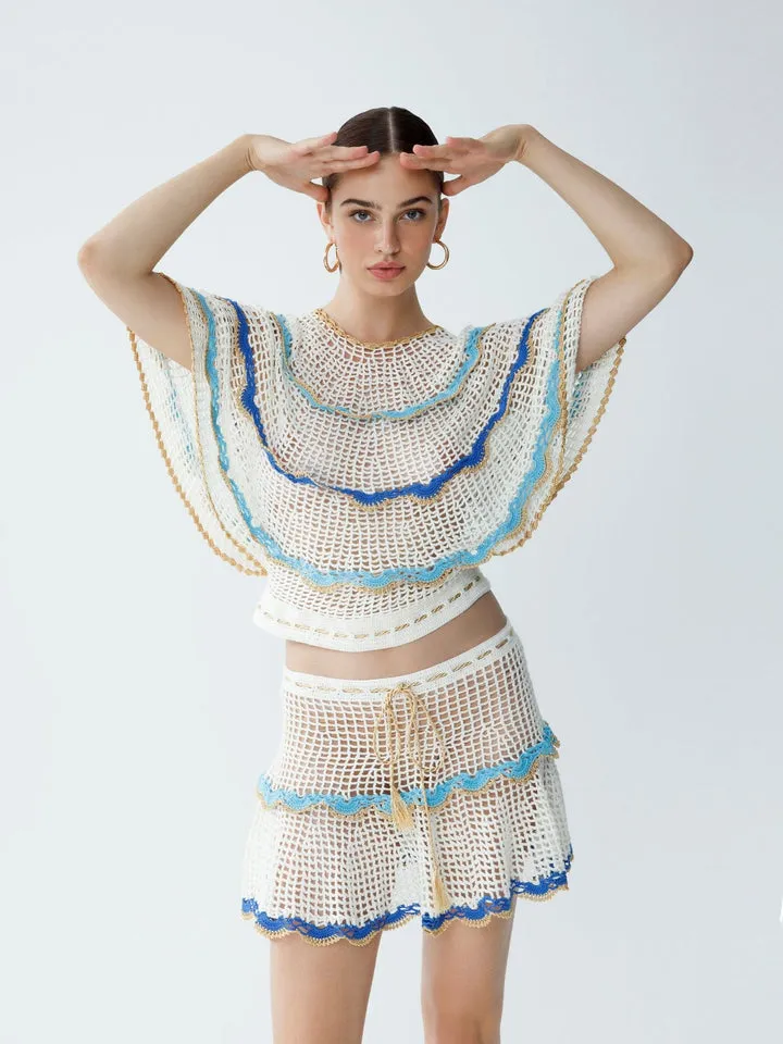 Rima Scalloped Top
