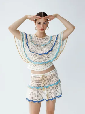 Rima Scalloped Top