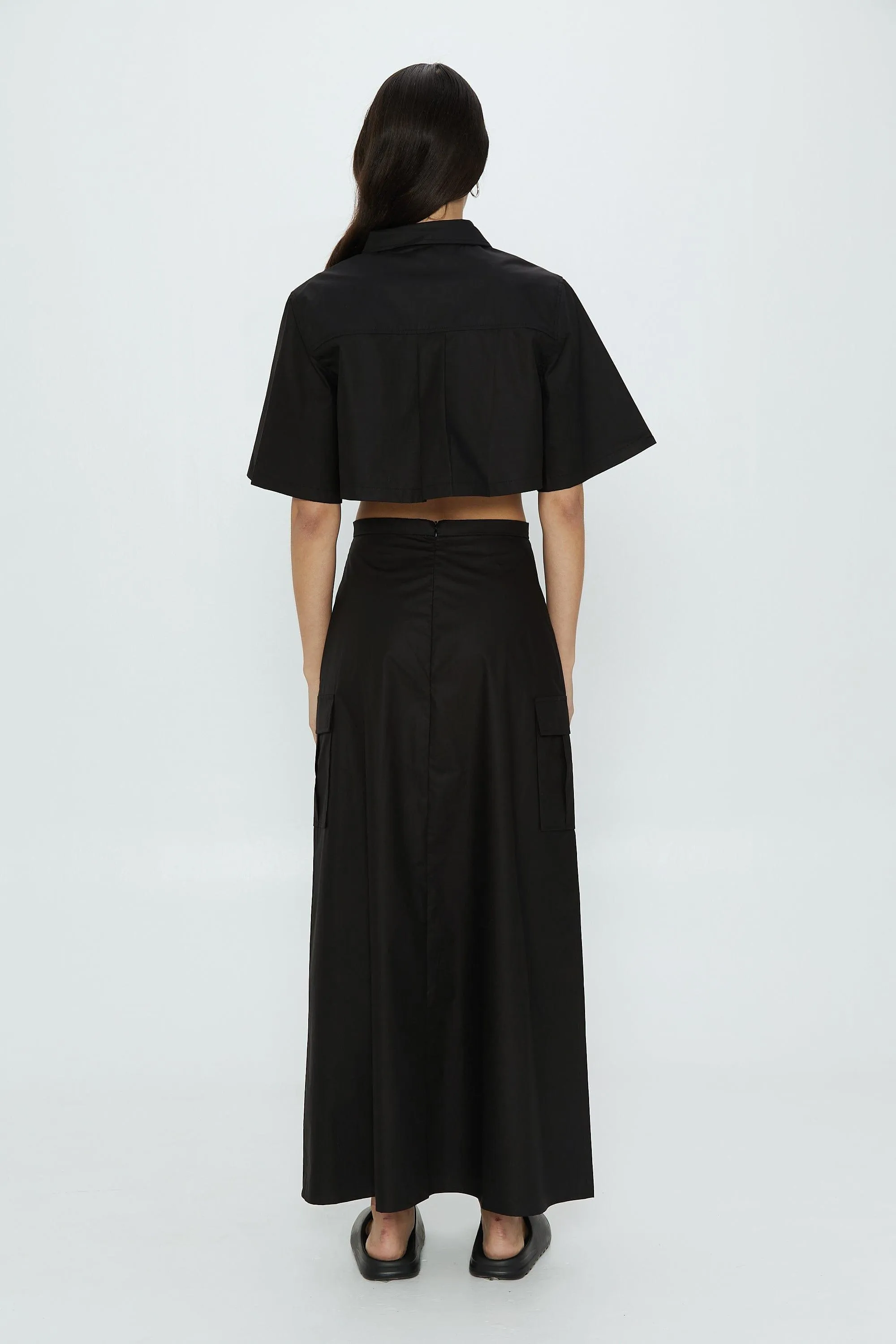 ROAM MAXI SKIRT | BLACK | FINAL SALE