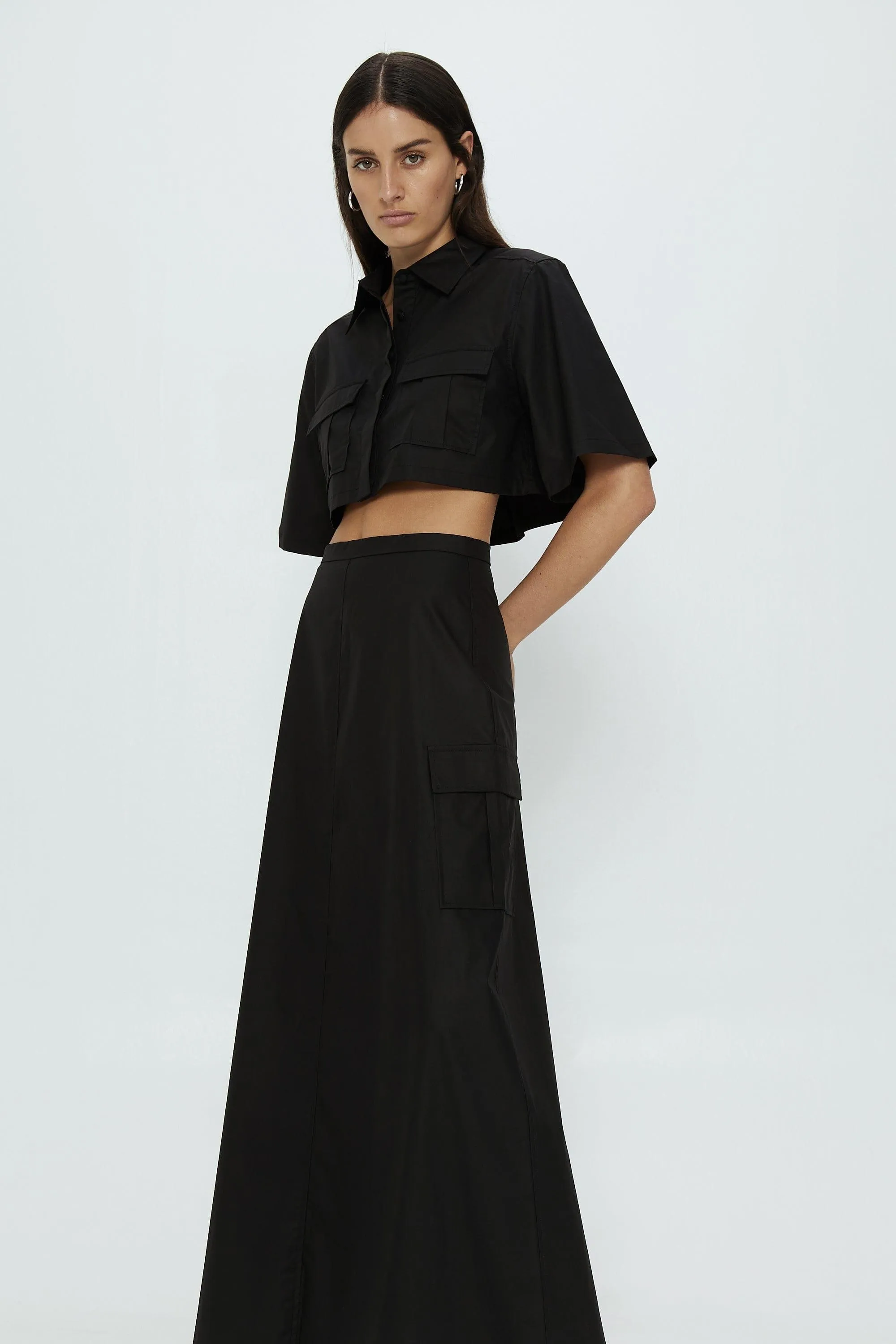 ROAM MAXI SKIRT | BLACK | FINAL SALE