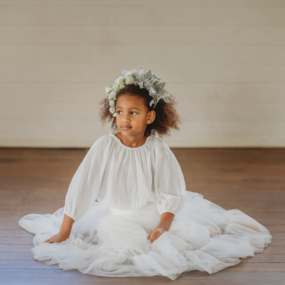 romantic ruffle tutu - vanilla tulle