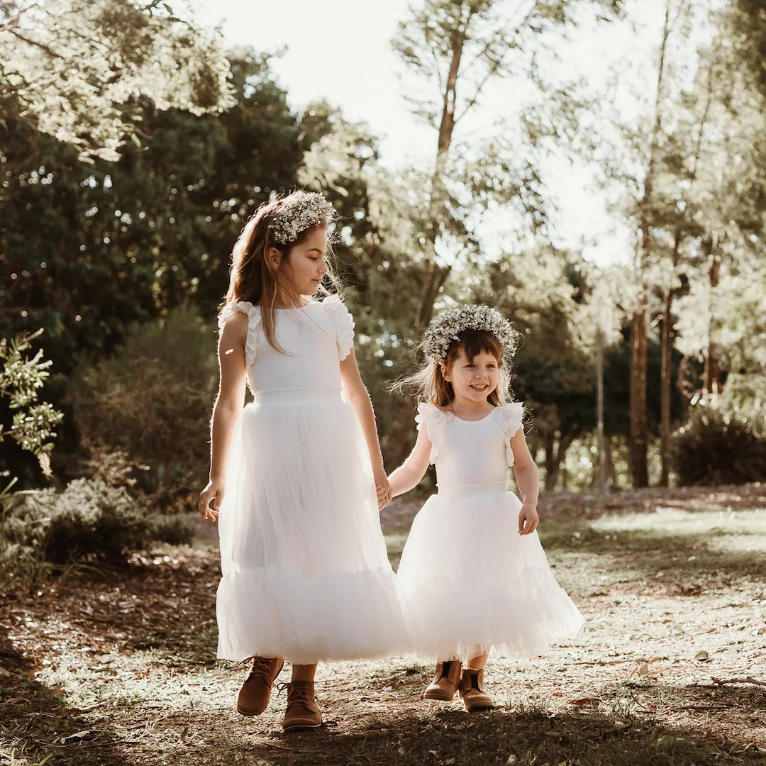 romantic ruffle tutu - vanilla tulle