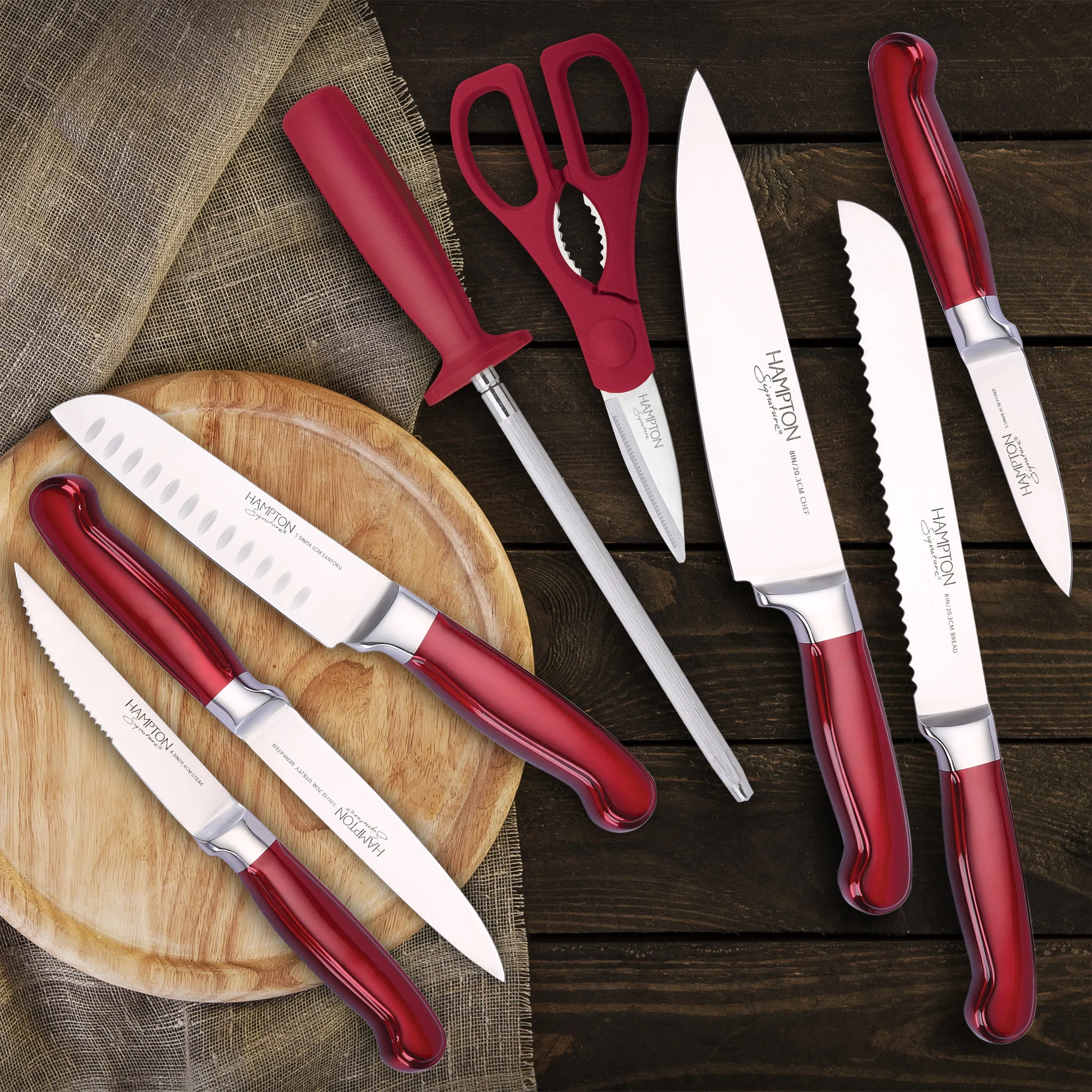 Rorik Red 14 Piece Block Set