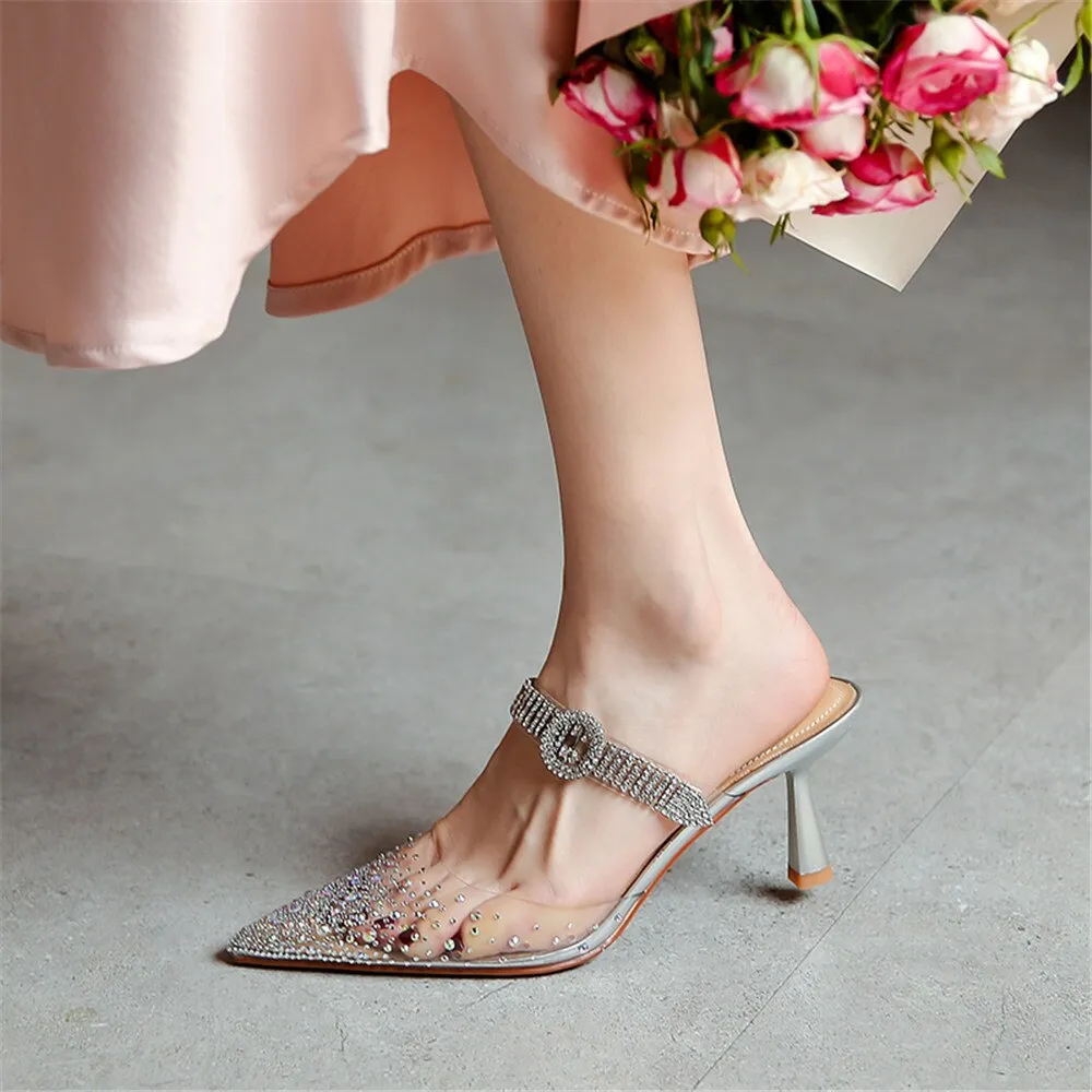 Runway Style Crystal Ladies High Heel