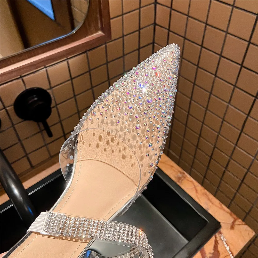 Runway Style Crystal Ladies High Heel