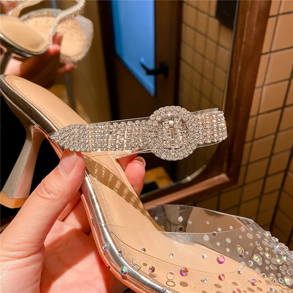 Runway Style Crystal Ladies High Heel