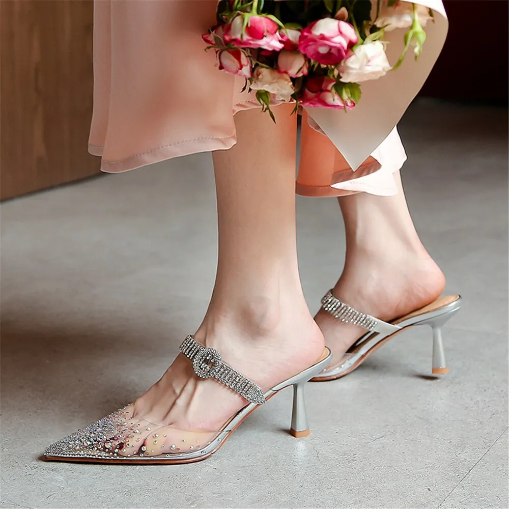Runway Style Crystal Ladies High Heel