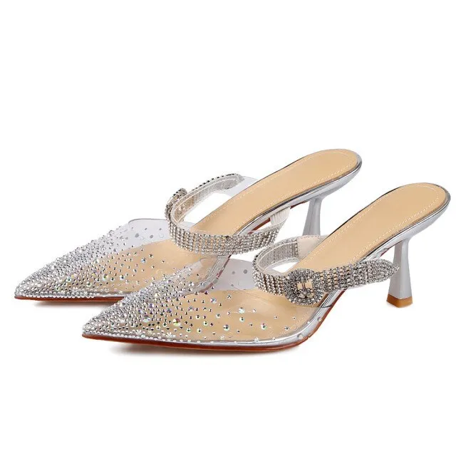Runway Style Crystal Ladies High Heel