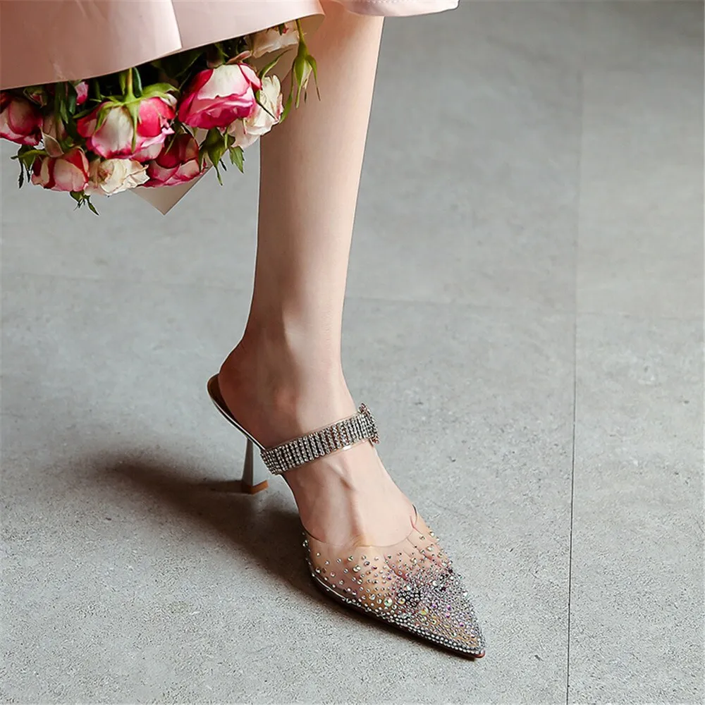 Runway Style Crystal Ladies High Heel