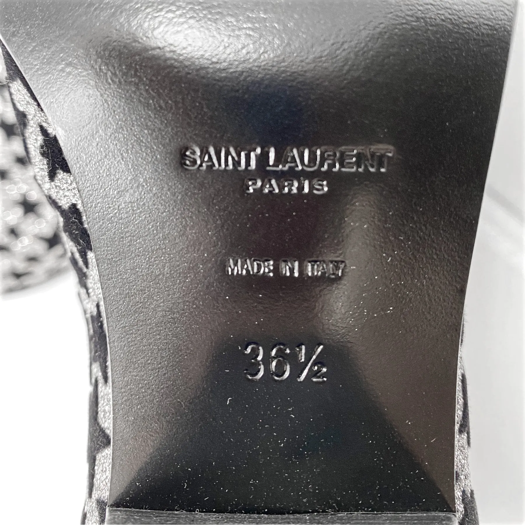 Saint Laurent Chelsea Rock Star 40 Glitter Boots Size EU 36.5