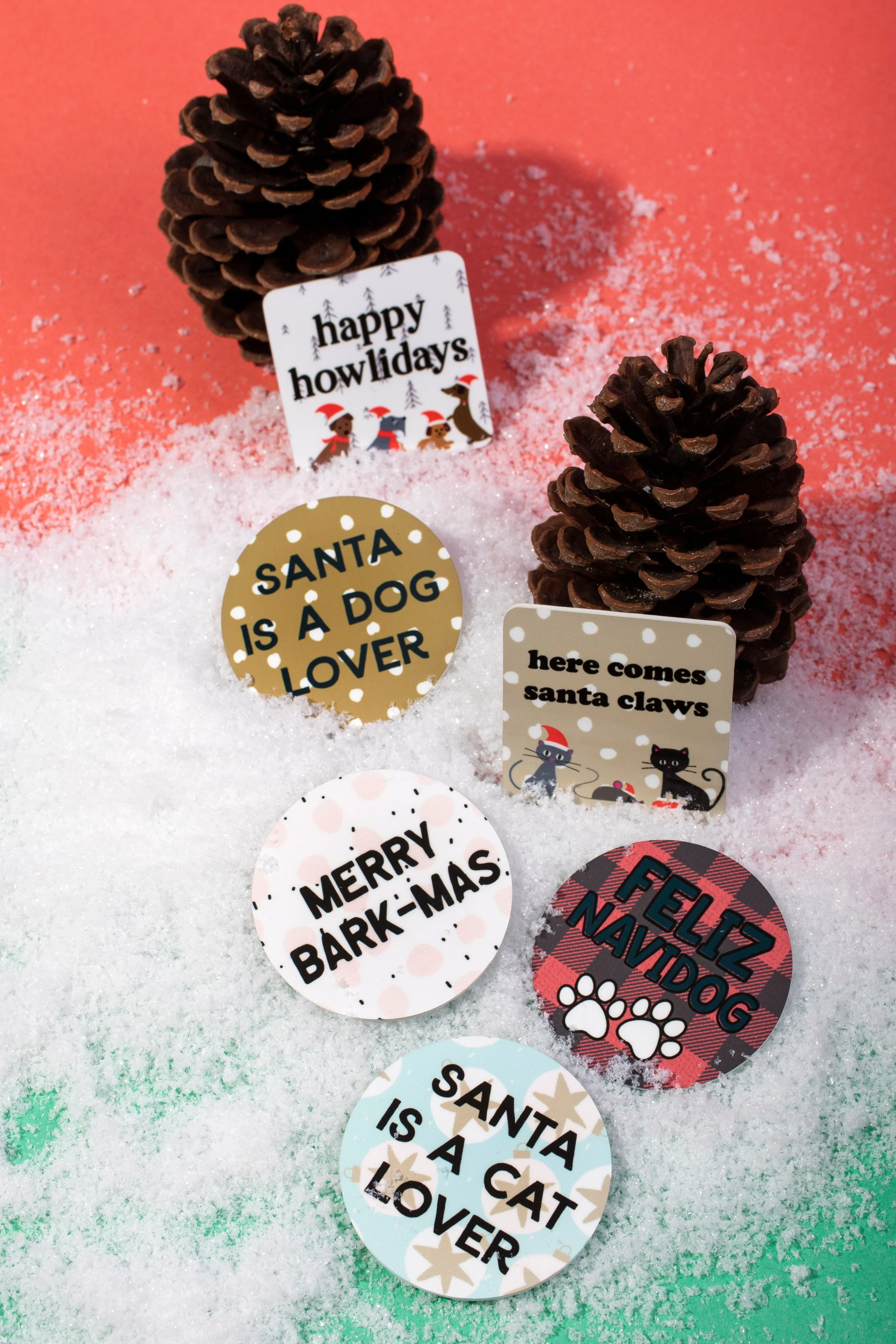 Santa is a Dog Lover Magnet (WS)