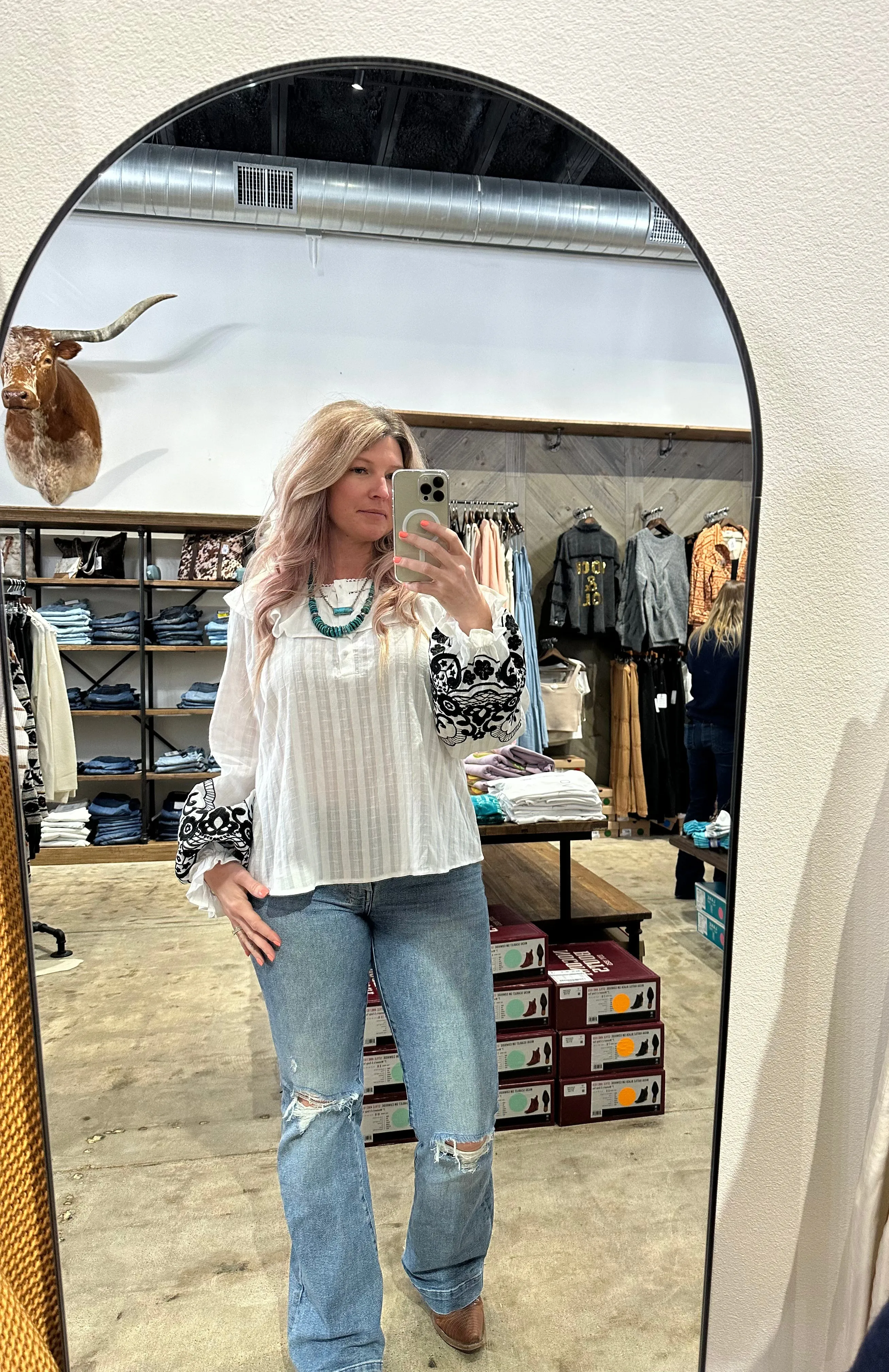 Savannah Jane Dottie Ivory Top
