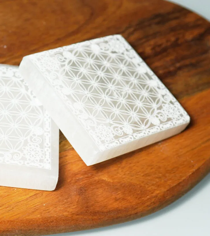 Selenite Square Charger