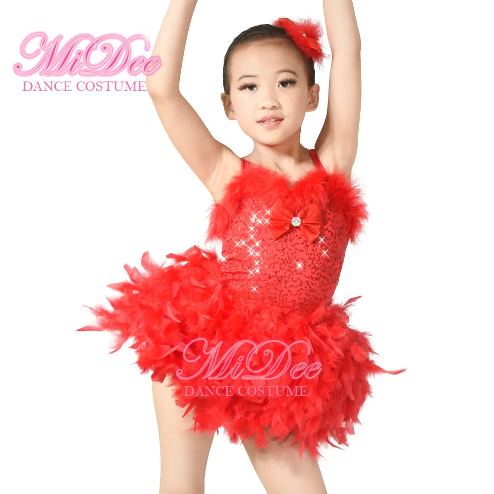 Sequin Feather Tutu Dress