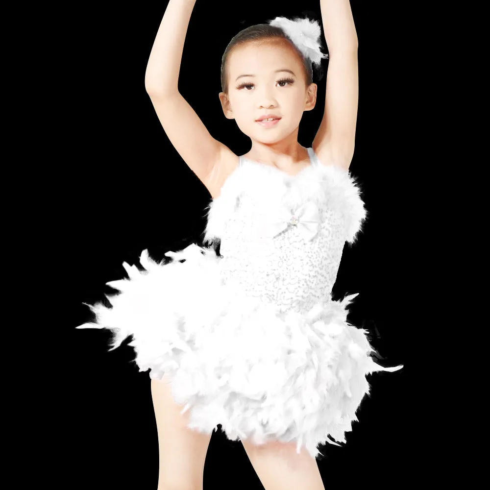 Sequin Feather Tutu Dress