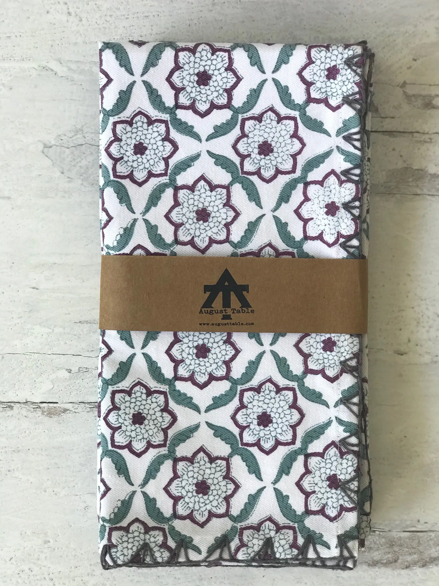 Seraphim Napkins - set of 4 in Persephone in Cotton Sheeting