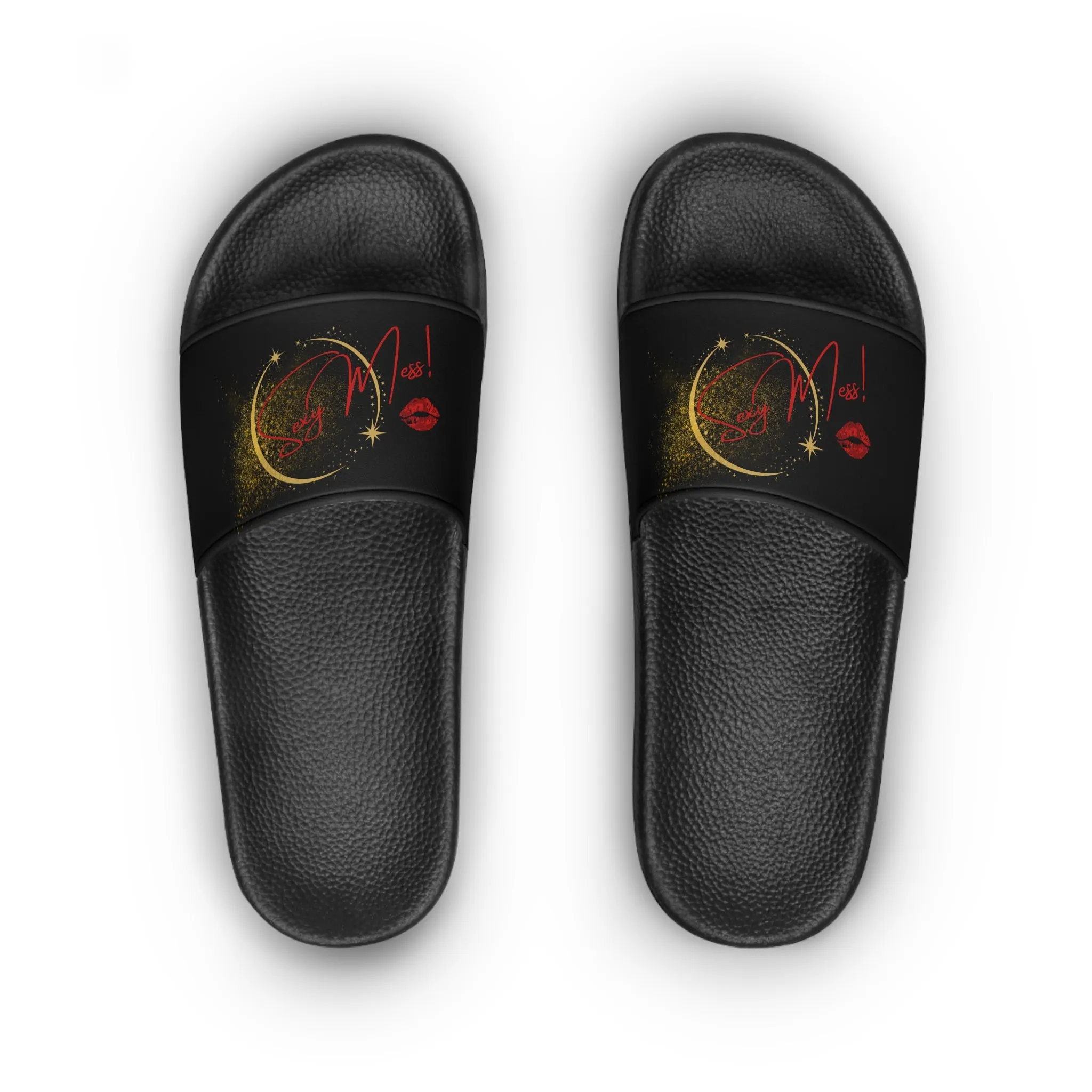 Sexy Mess Slide Sandals – Bold Lips, Bigger Energy