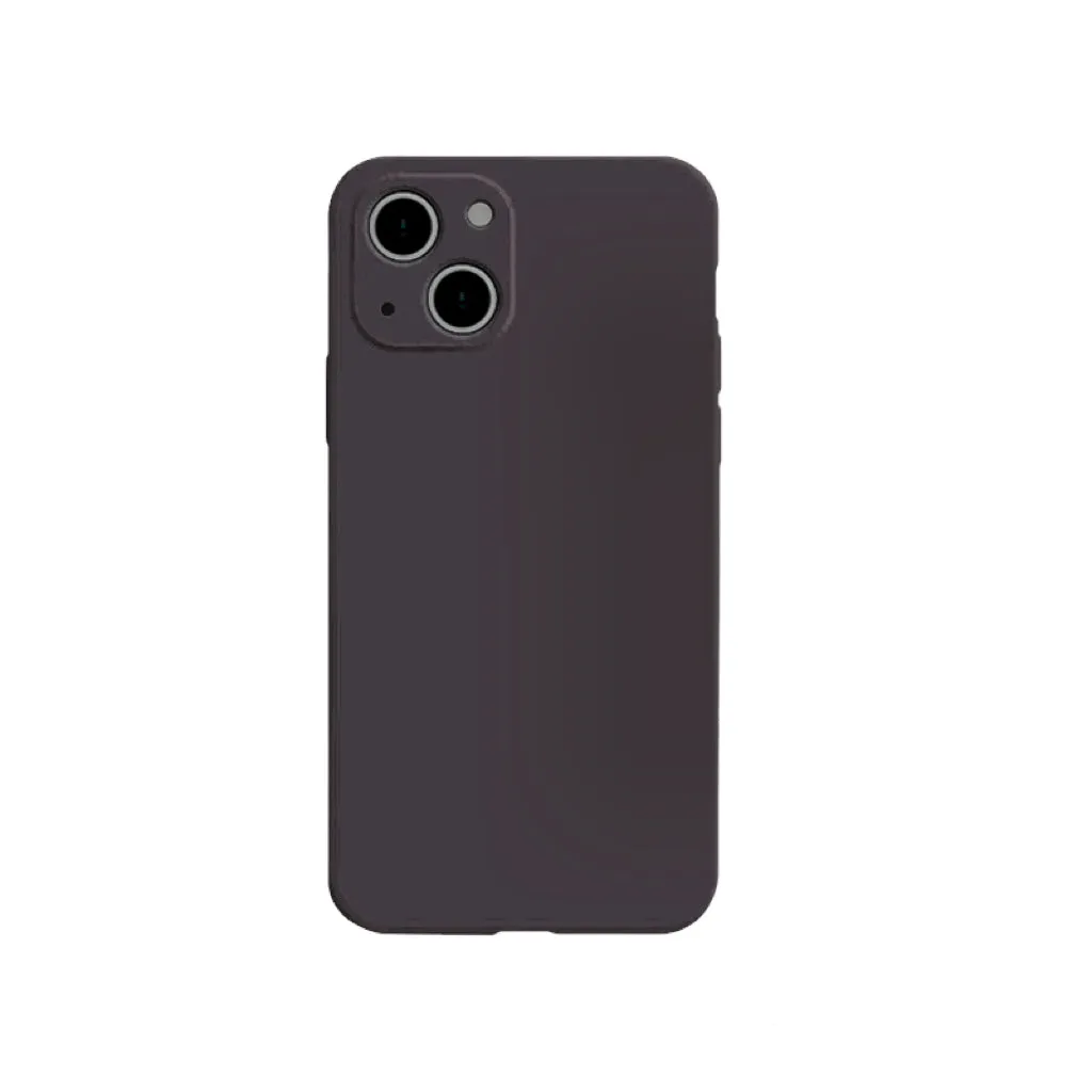 Shockproof Square Liquid Silicone iPhone Case - Monochrome Colors