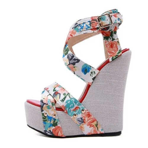 Silk Summer Fashion Wedge