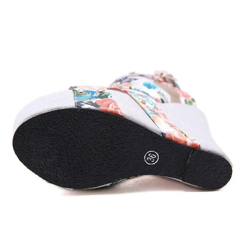 Silk Summer Fashion Wedge