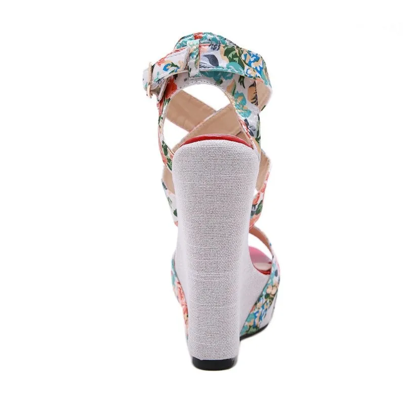 Silk Summer Fashion Wedge