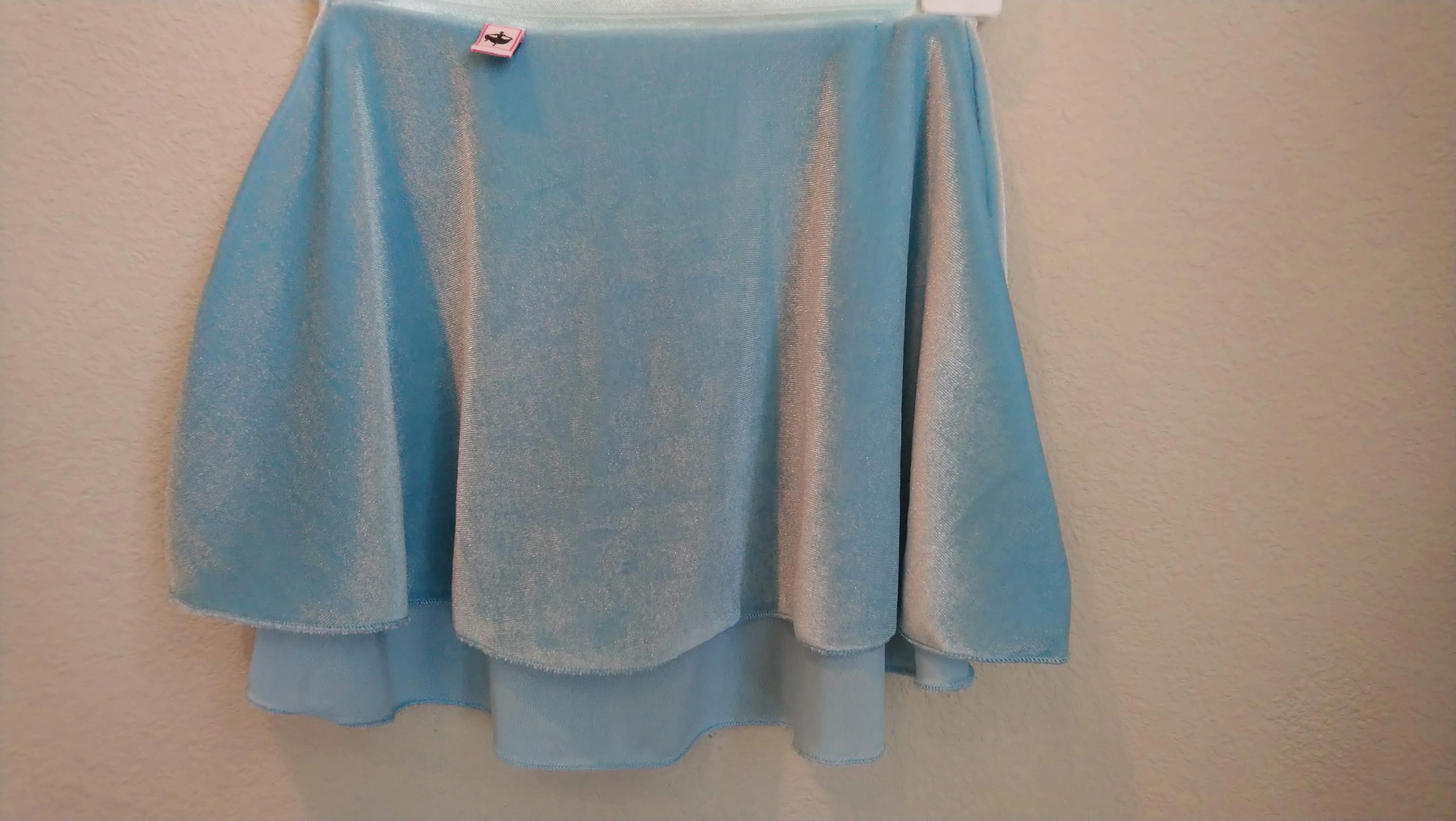 【Sky Blue】Velvet pull-on skirt
