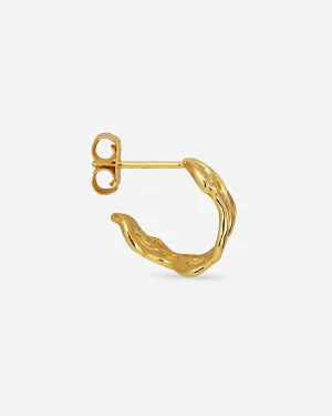 Small Space Hoop - Gold