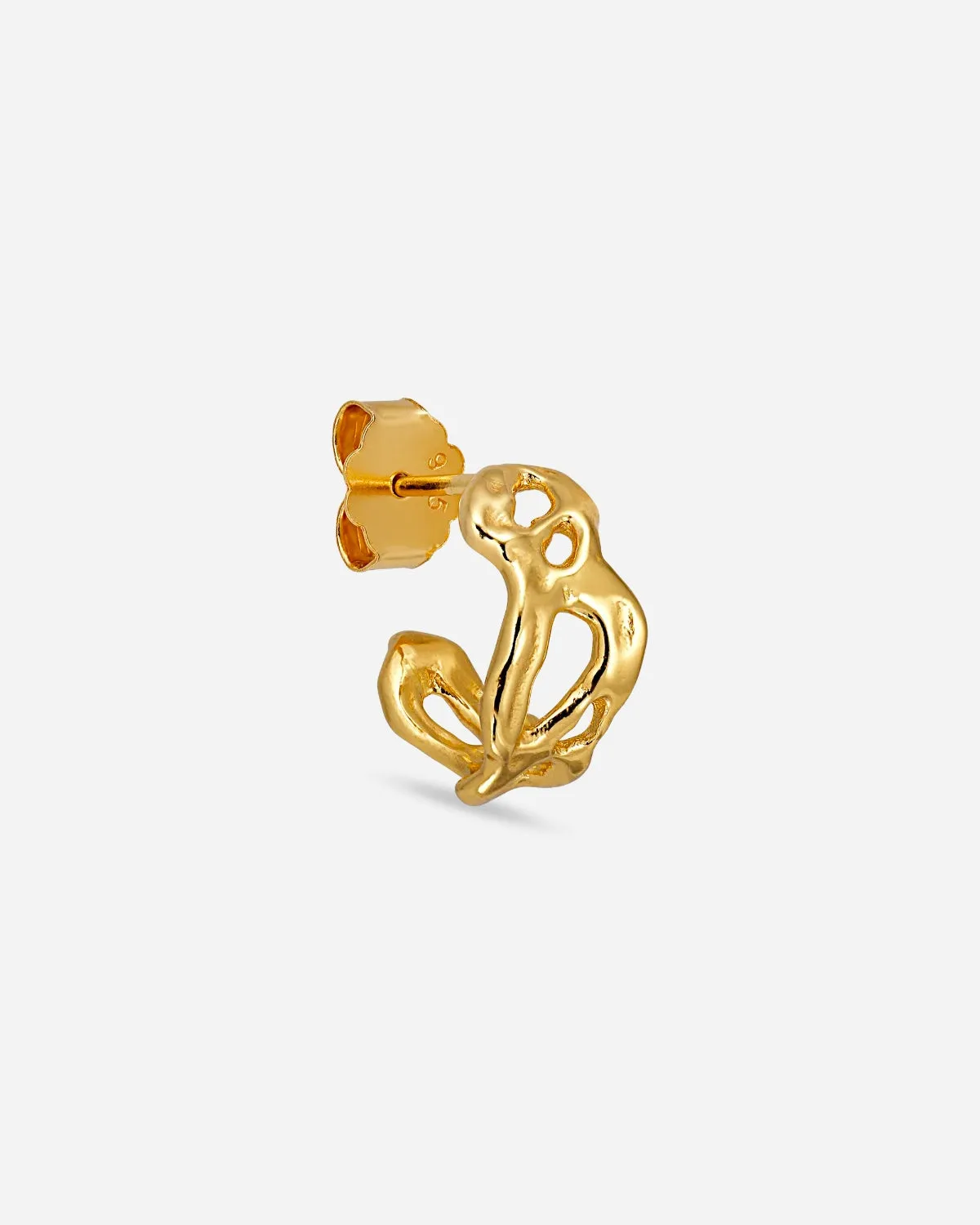 Small Space Hoop - Gold