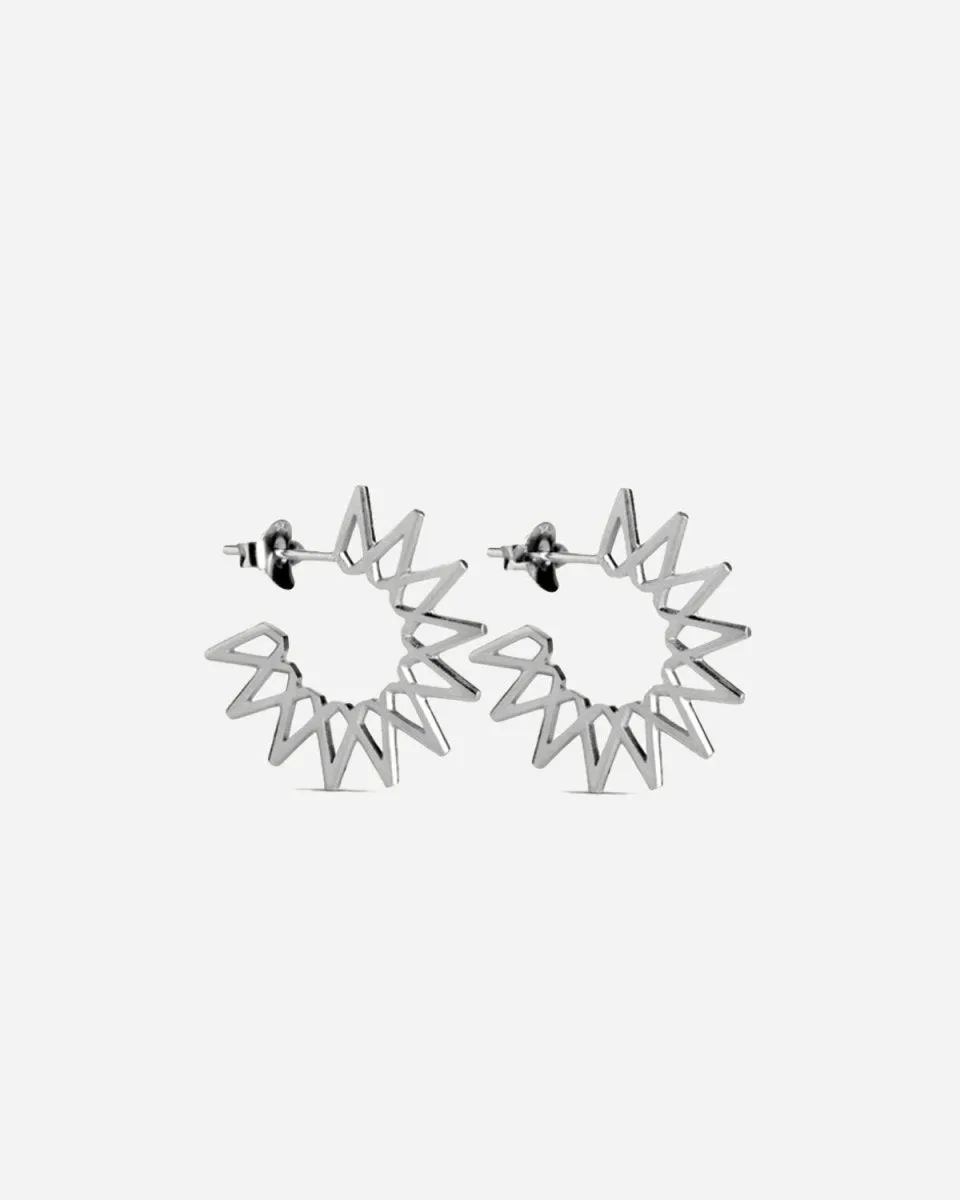 Small Sun Earring - Sterling Sølv