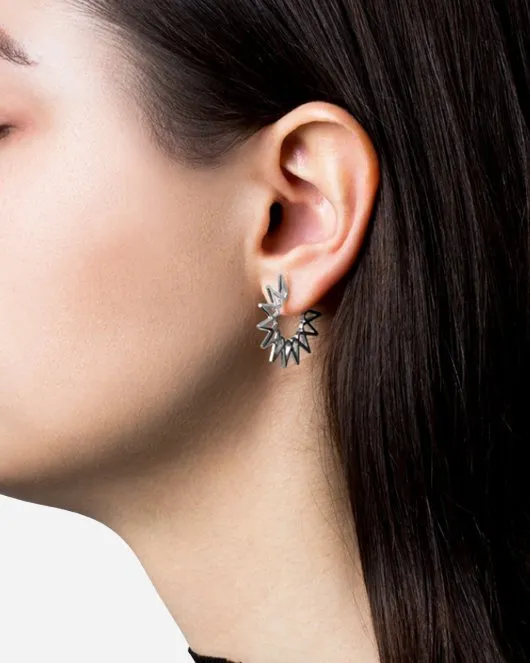 Small Sun Earring - Sterling Sølv