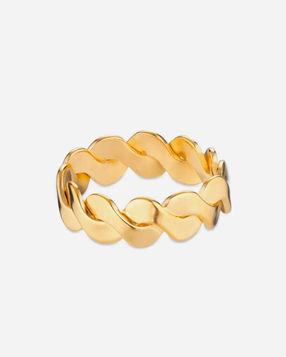 Small Wavy Ring - Gold