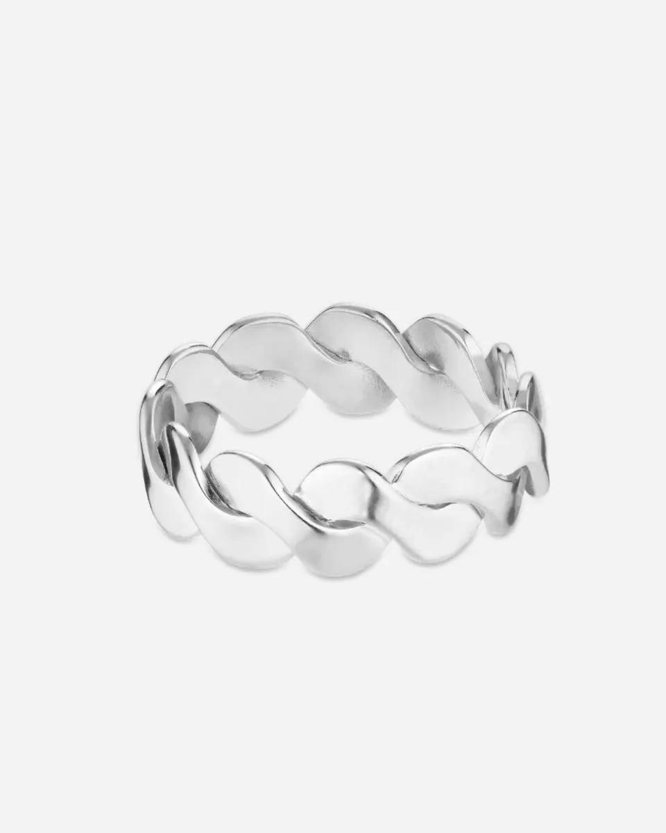 Small Wavy Ring - Silver