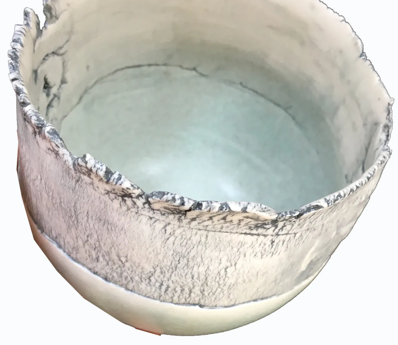 SOLD British Studio Pottery Mary White Oval Vase