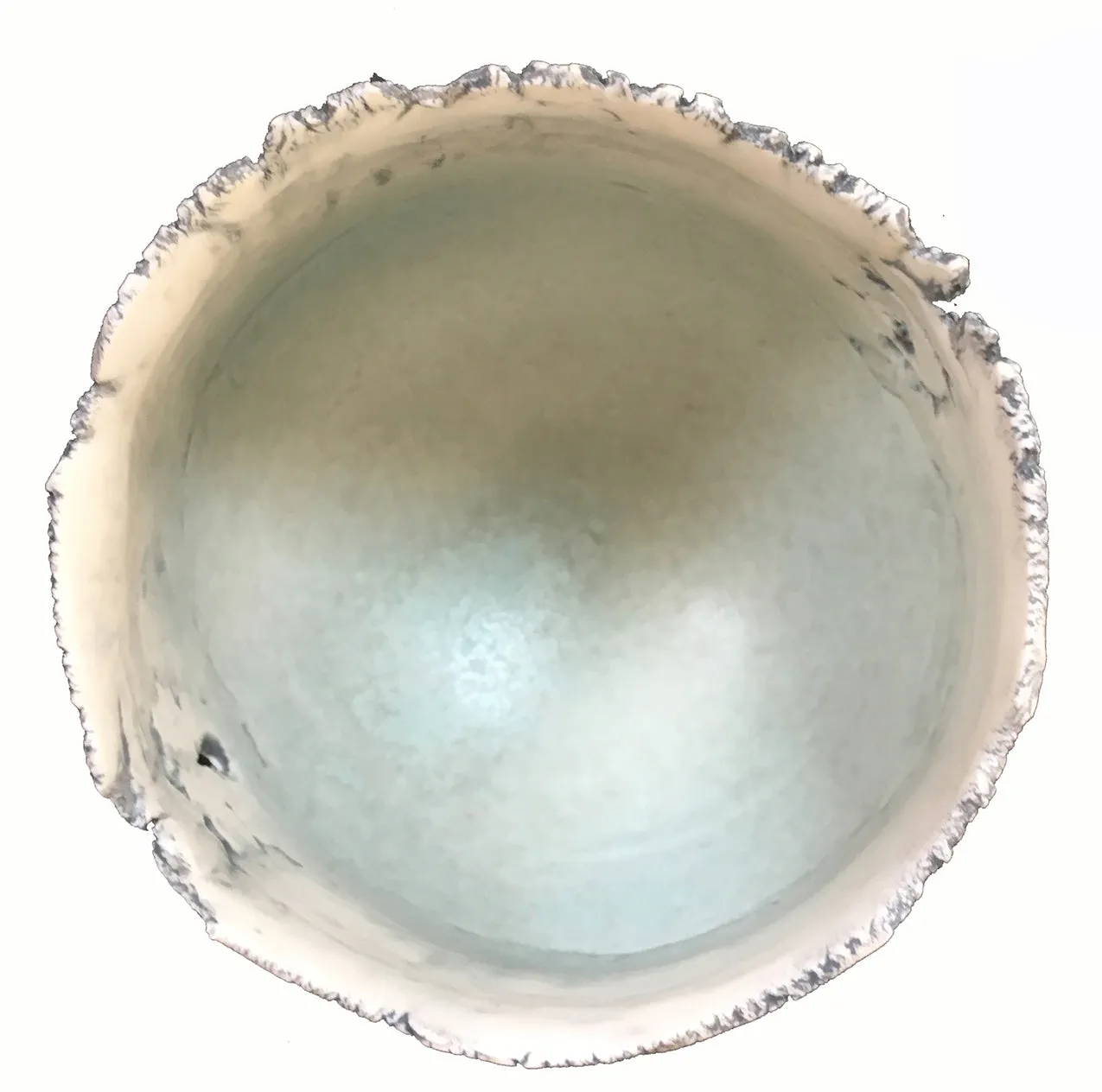 SOLD British Studio Pottery Mary White Oval Vase