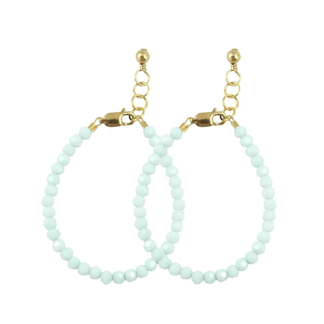 Spearmint Mom   Mini Bracelet Set (3MM Beads)
