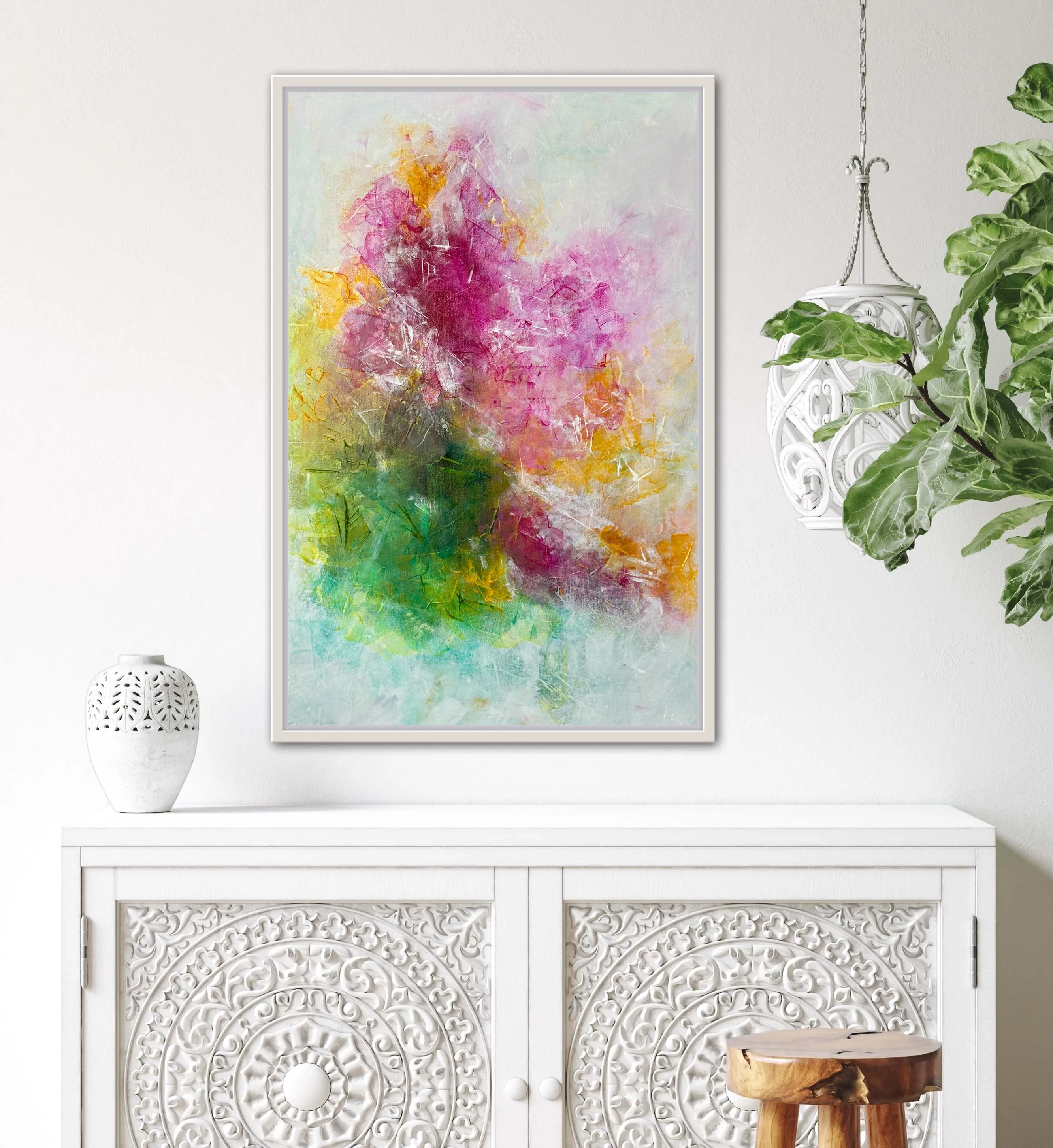 Spring Garden - 24”W x 36”H