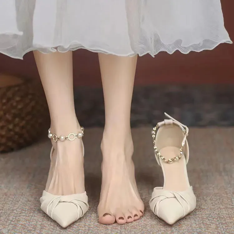 Square Toe Flare Heels Pumps