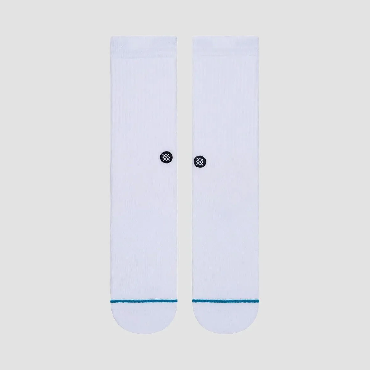 Stance Icon Crew Socks White/Black