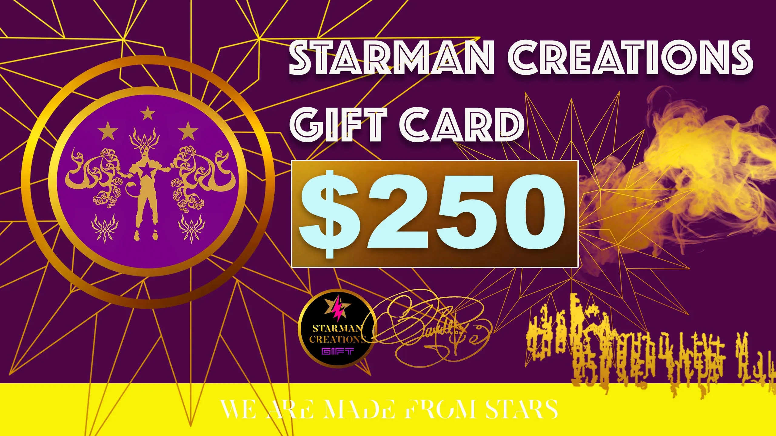STARMAN CREATIONS GIFT CARDS