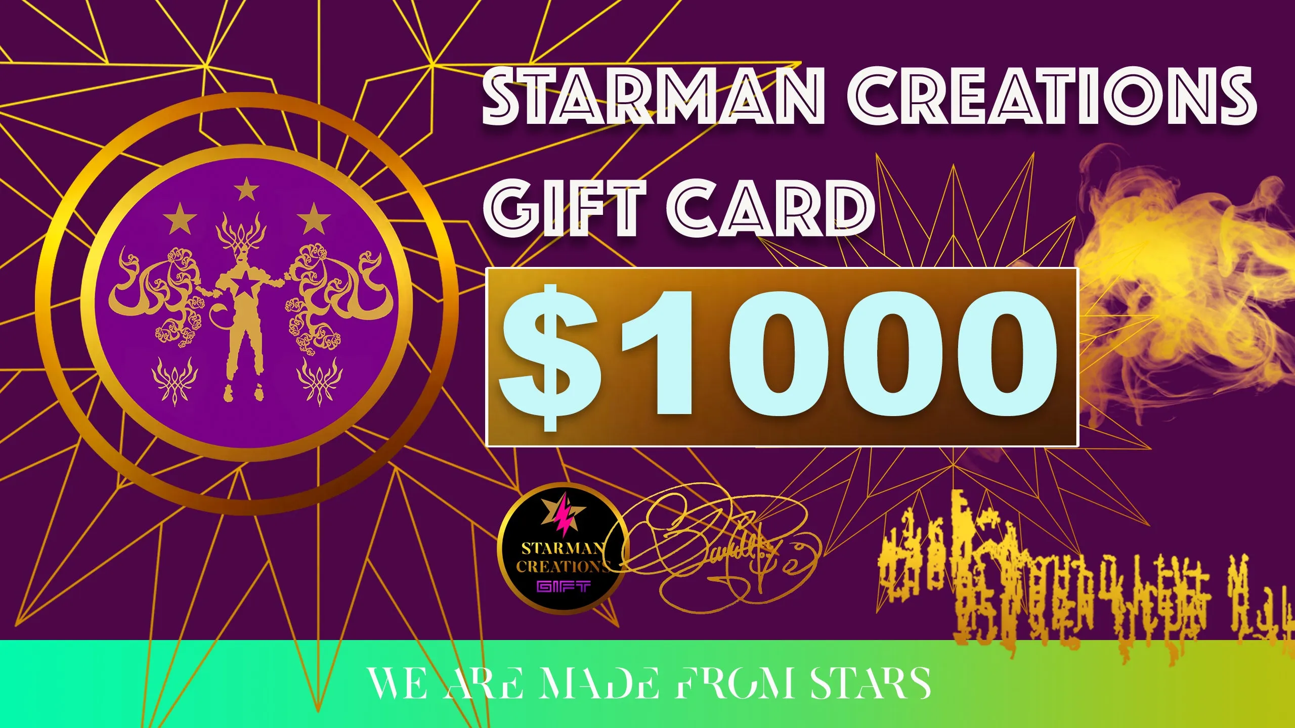 STARMAN CREATIONS GIFT CARDS