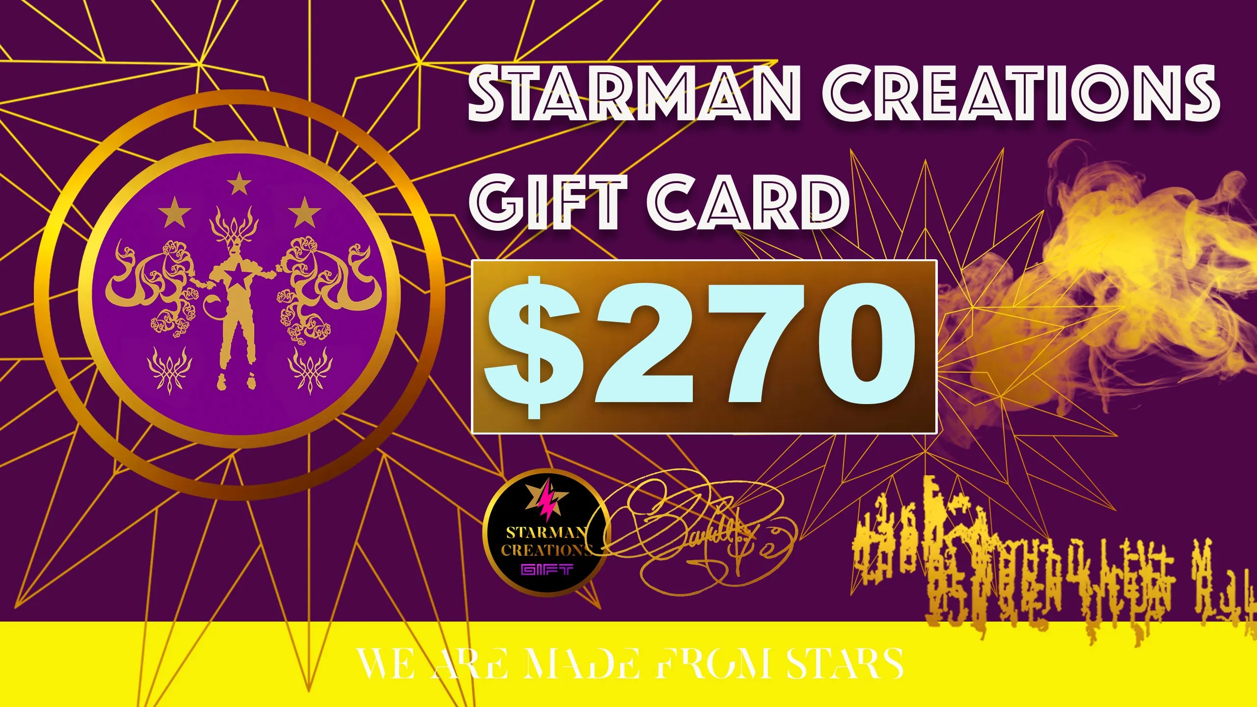 STARMAN CREATIONS GIFT CARDS